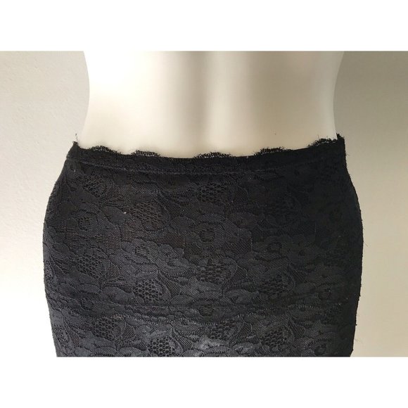 Guess By Marciano Women's Skirt Lace Black Knee Length Pencil Elastic Waist XS - Picture 5 of 11